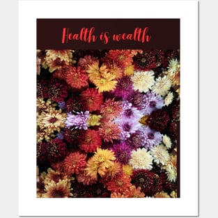 Health is Wealth T-shirt. Posters and Art